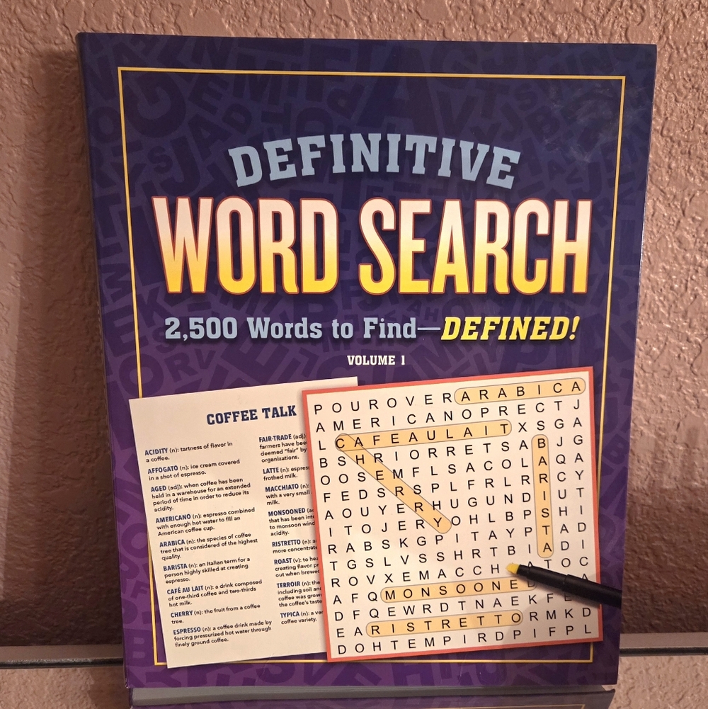 Definitive Word Search Puzzle Book - 2.500 Words To Find - Defined!